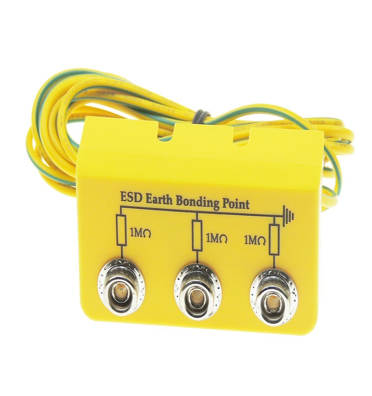 Residential 2x10mm Snap 2M Ohms 250V Earth Grounding Plug