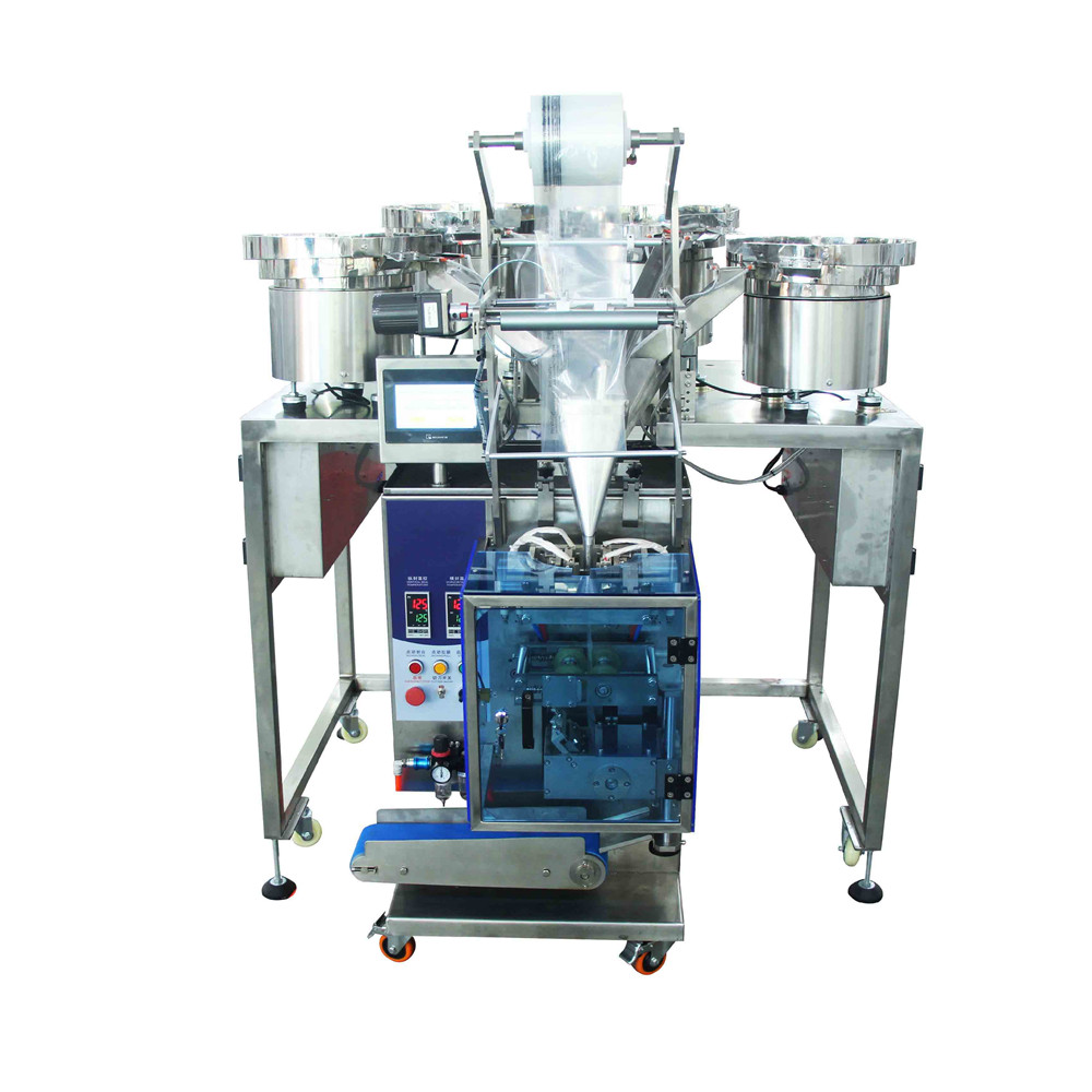 Hardware Parts Vibrator Feeder Self-Drilling Screws Pouches Counting Weighing Filling Packing Machine Furniture Fittings