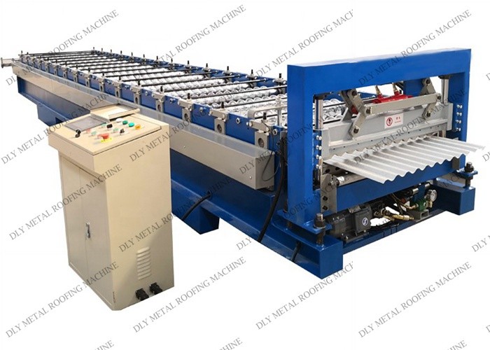3P Corrugated Iron Sheet Making Machine 8000kg Metal Roof Roll Forming Equipment