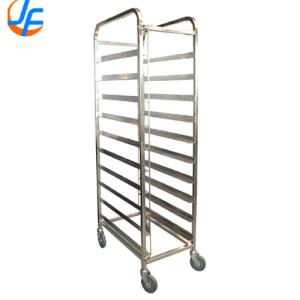 China RK Bakeware China-Commercial Catering Stainless Steel Gastronorm Food Tray Rack Trolley GN1/1 wholesale