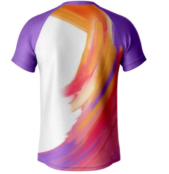 100% Polyester Full All Over Sublimation Printed T Shirts Running Sport Tshirt Quick Dry