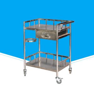 China 600 * 480 * 750mm Hospital Dressing Trolley , Mobile Hospital Instrument Trolley wholesale