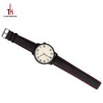 Big Dial Round Mens Stainless Steel Watch With Japan Movement Black