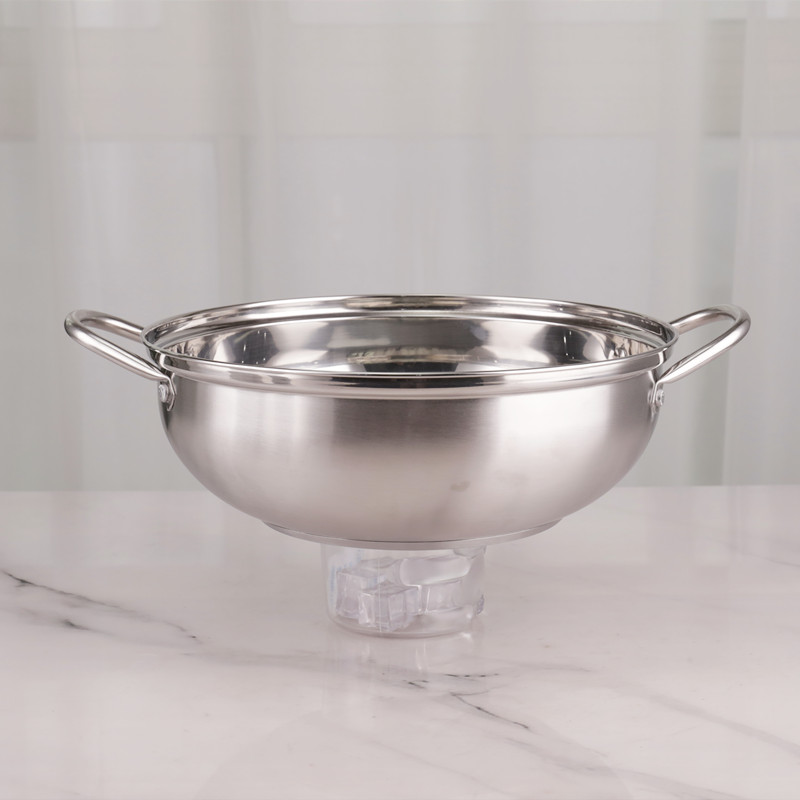 Double Food Steamer Set 28cm Stainless Steel Non Stick For Cooking