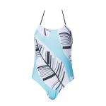 Tiered Layer Tie a Knot Front Top With Low waist Bikini swimsuit high cut
