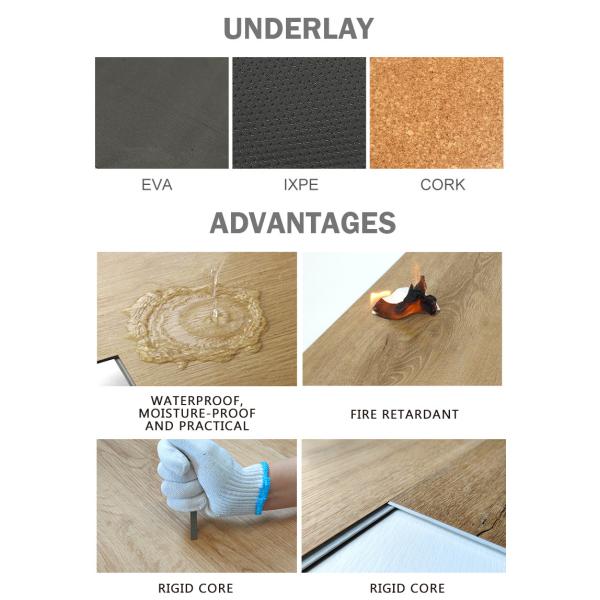 Rubber Gym Self Adhesive Laminate Plastic Solid Wood Square Marble Super Absorbent Tent Timber Wood Vinyl Parquet Spc Flooring