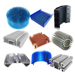 China Customized Aluminum Extrusion Heat Sink Silver Heat Dissipation Aluminum wholesale