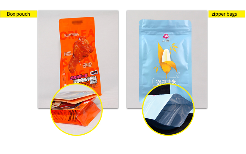 Biodegradable Moisture Proof Stand Up Pouch Snack Food Packaging Design Custom