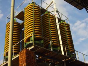 China Silica Sand Washing Spiral Chute Ore Dressing Plant wholesale
