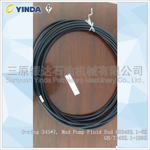 O - Ring 345*7 Mud Pump Fluid End Conveying Mud Flushing Fluids Flexible