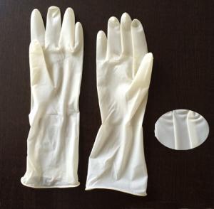 China Strength Powder Free Sterile Latex Surgical Gloves For Medical Surgery wholesale