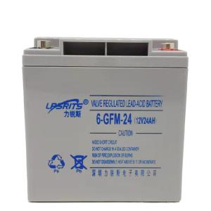 China UPS Lead Acid Batteries 6-GFM-24Ah 12V 24Ah Valve Sealed With ABS Shell wholesale