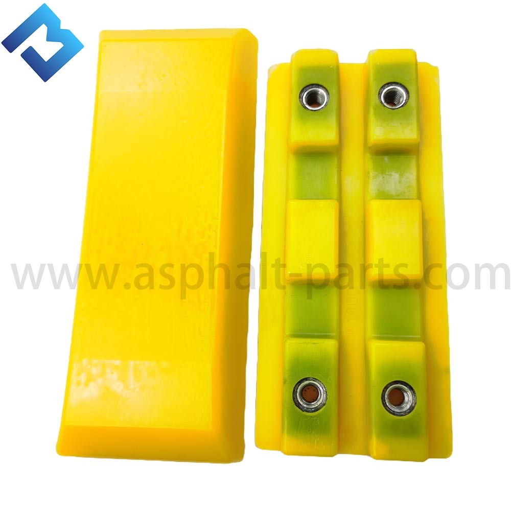 Road Construction Polyurethane Rubber 300*130-50P Three Ribs M12 Screw Holes (center Distance 228*57) 2411112