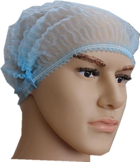 Non-Woven PP Double Elastic Disposable Strip Clip Mob Cap