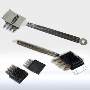 China Stainless Steel Grill Cleaning Brush 20.6&quot; Dimension Premium For Outdoor BBQ wholesale
