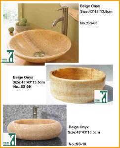 China Bathroom Vanity Granite Marble Sink Round Bowl Pedestal Basin wholesale