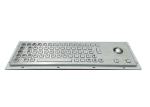 IP65 Stainless Steel Industrial Trackball Keyboard Panel Mount