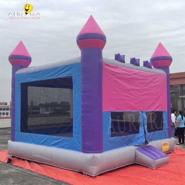 Birthday Party PVC Tarpaulin Inflatable Bounce House Custom Size For Children