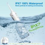 Electric Water Flosser Portable Rechargeable 300ml Teeth Cleaner Waterproof