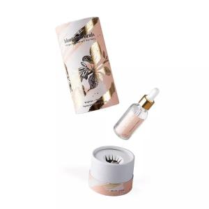 China Round Cosmetic Paper Tube Box , Essential Oil Perfume Paper Tube With Insert wholesale