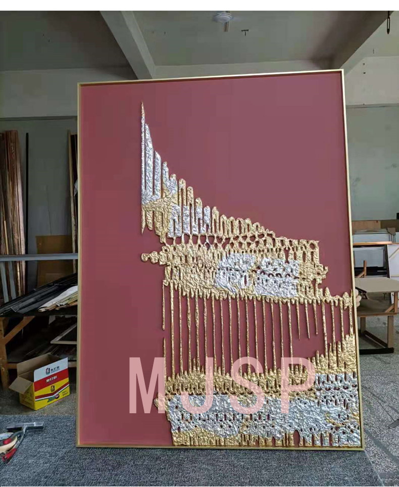 100% Handmade White Artist Painting Engraving Craft for Interior Art Wall Decorations