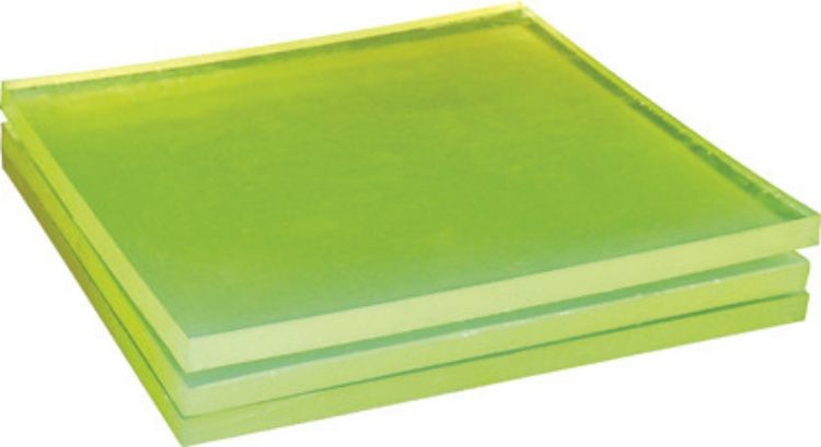 Blue 100% Polyether Polyurethane Pu Rubber Sheet 500mm ~1000mm Width
