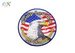 Iron On Backing Embroidered Military Patches Twill Fabric Material Customized