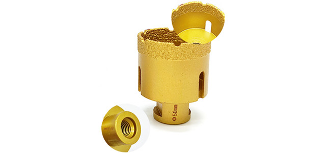Granite Marble Sintered 40mm Diamond Drill Core Bit With Dry Drilling