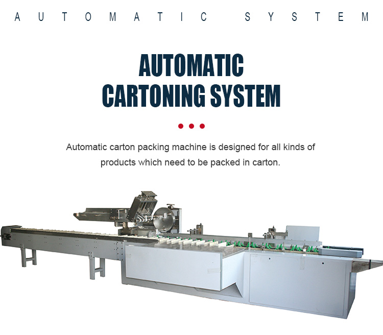 High Quality Industry Automatic Carton Box Packages Machine With Automatic Glue Spraying