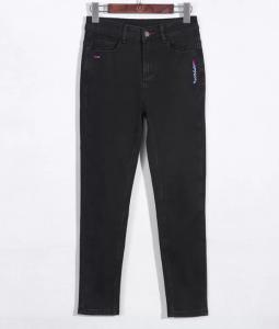 China Heavy Washed Tencel Black Denim Pants 95 Percent Cotton 5 Percent Elastane wholesale