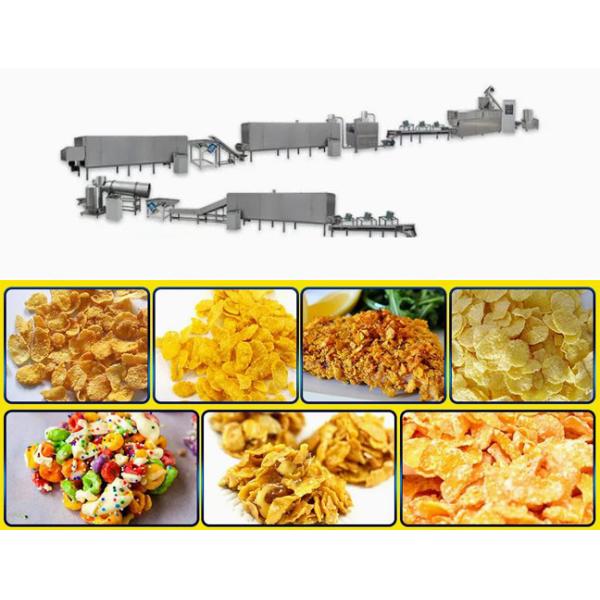 Corn flakes making machine / Corn Chips snack food extruder Production Line