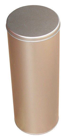 Plain Tea Tin Box Coffee Tin Canister Sliver Tin Container with Embossing on Top