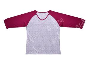 China Embroidered Womens Cotton Knit Pajamas / Ladies Loungewear Sets Any Color Available wholesale