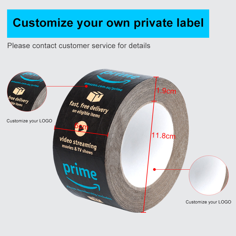 Custom Design Self Adhesive Kraft Paper Tape Water Activated Kraft Paper Tape