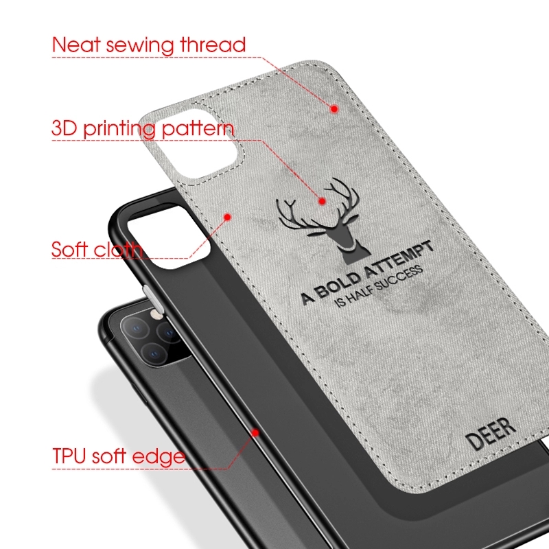 BROWN PU Elk Leather Phone Case Cover For IPhone HUAWEI SAMSUNG Scratch-proof Function