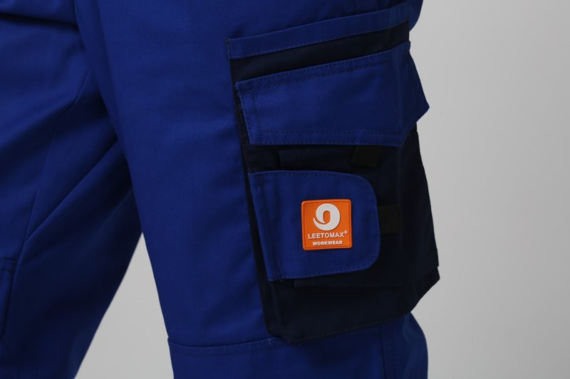 Royal Blue 250gsm Mens Work Uniforms , 6535 Work Bib Pants