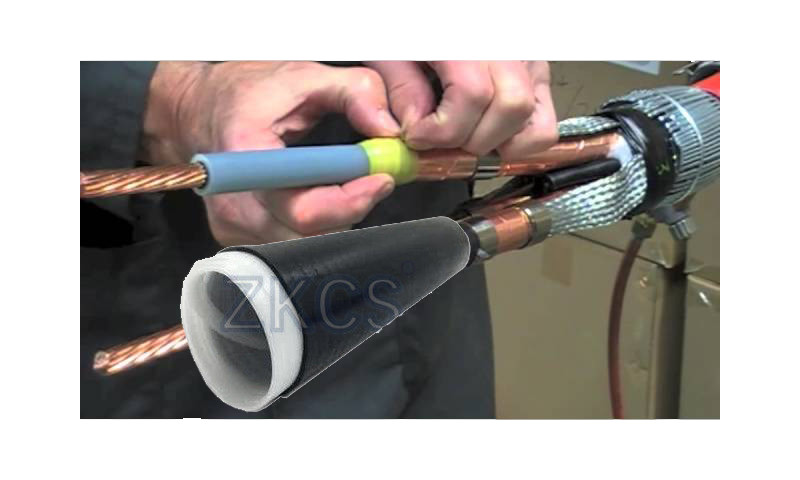 30-70mm Diameter EPDM Cold Shrink Tube Tubing 8 Mpa 4 Kits For Cable Protection