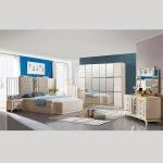 Environmental MD PU Nordic Bedroom Sets Furniture 820-2