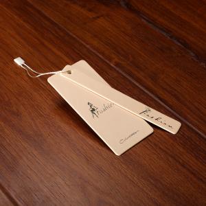 China Own Logo Nordic Style Marble Gilded Coated Paper Clothing Tags OPP Bag Printing wholesale