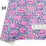 Printed Pink PU Polyurethane Leather Glitter Valentine'S Day Love Shape Gretel