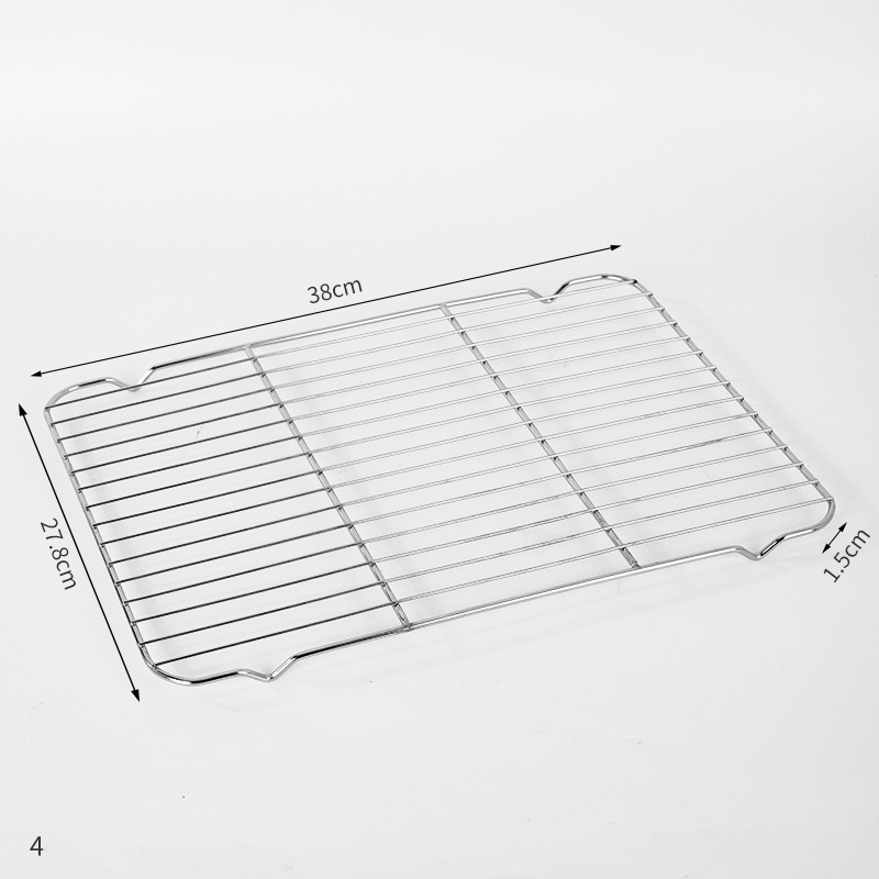 Long-Lasting Non-Stick Stainless Steel Baking Rack for BBQ Bakery Barbecue Net Pan Tray