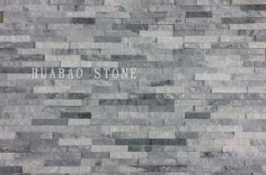 China White Quartzite Cultured Stone Panels Custom For Indoor Outdoor Garden Wall wholesale