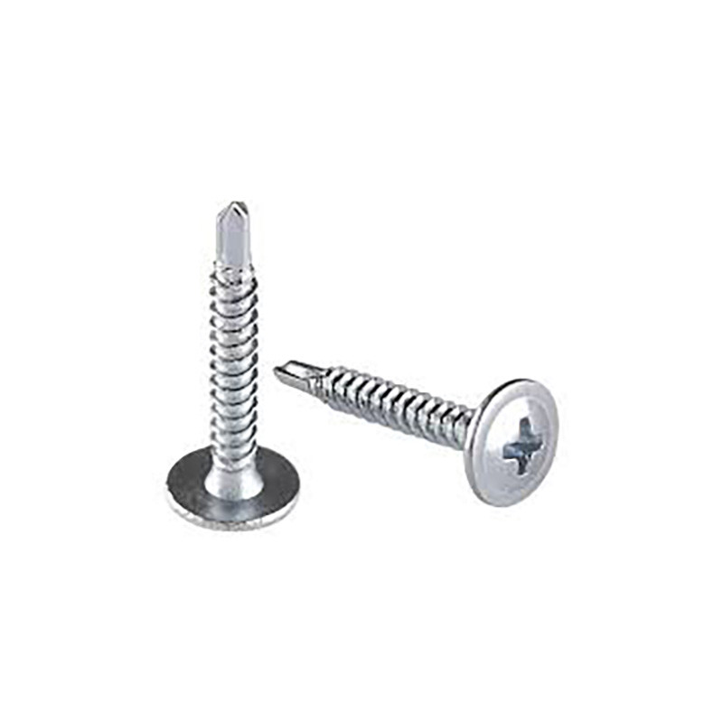 Round #2 Phillips Wafer Head Galvanized Self Drilling Screws M4.2 16mm Carbon Steel