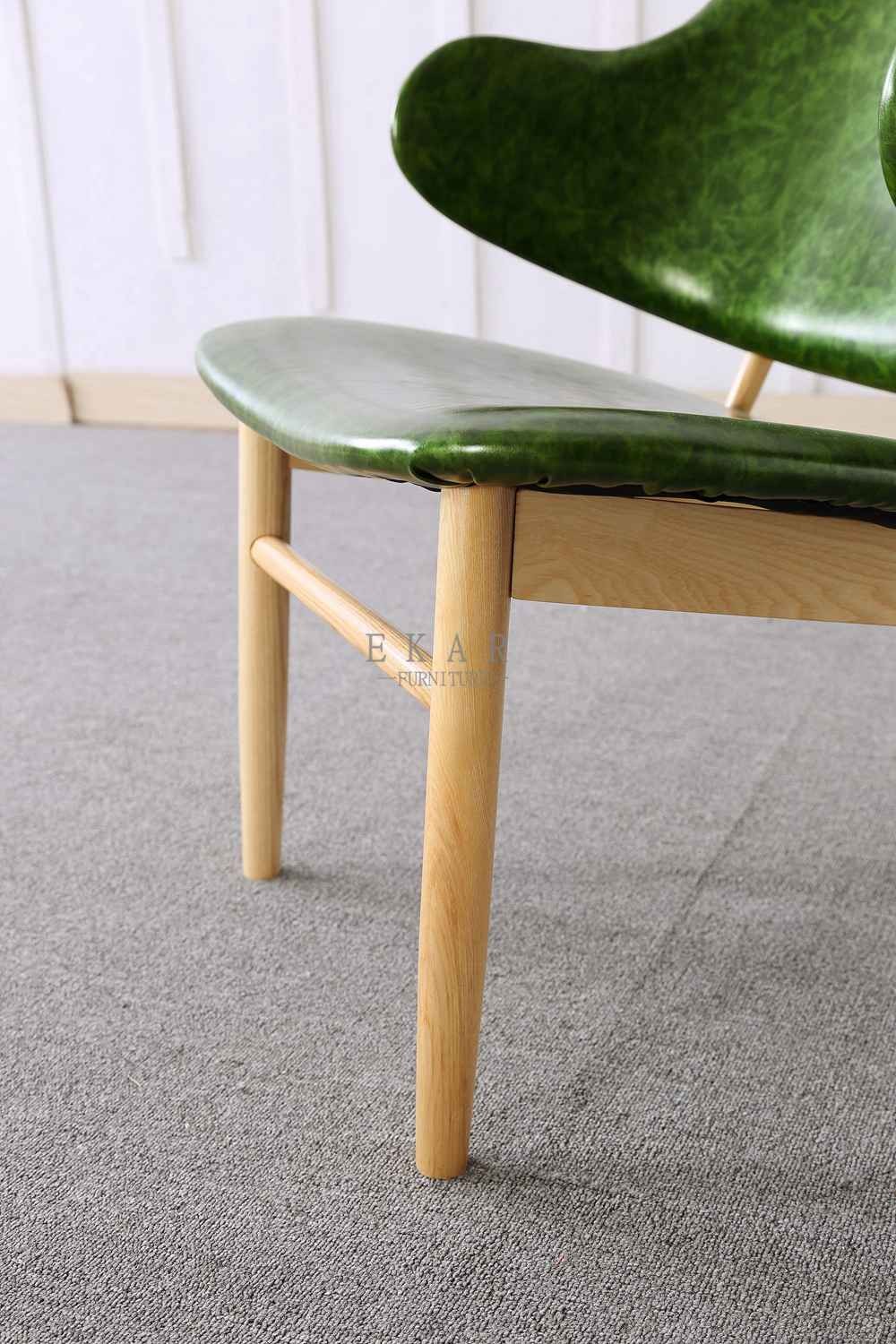 Green Leather Living Room Furniture Relax Chair
