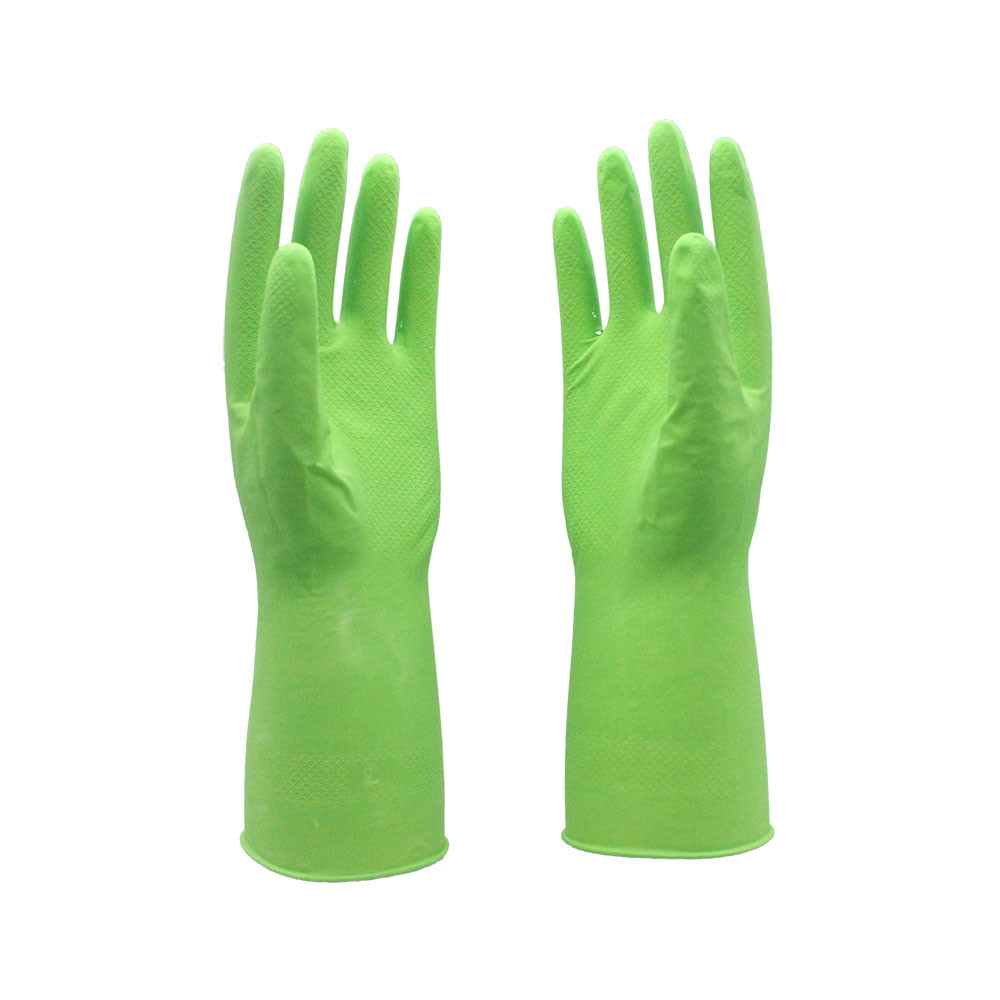 Multi Purpose Household Rubber Gloves Ergonomic Design Comfortable Wearing