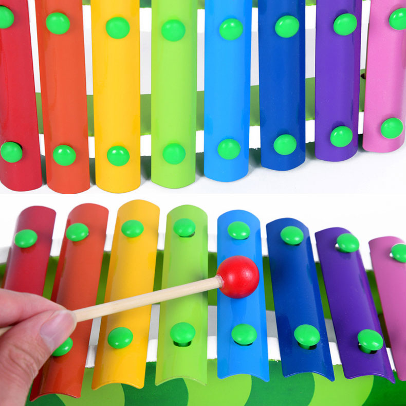 Wooden Cartoon Animal Puzzle Hammering Pounding Toy for Kids Learning and Hand Playing
