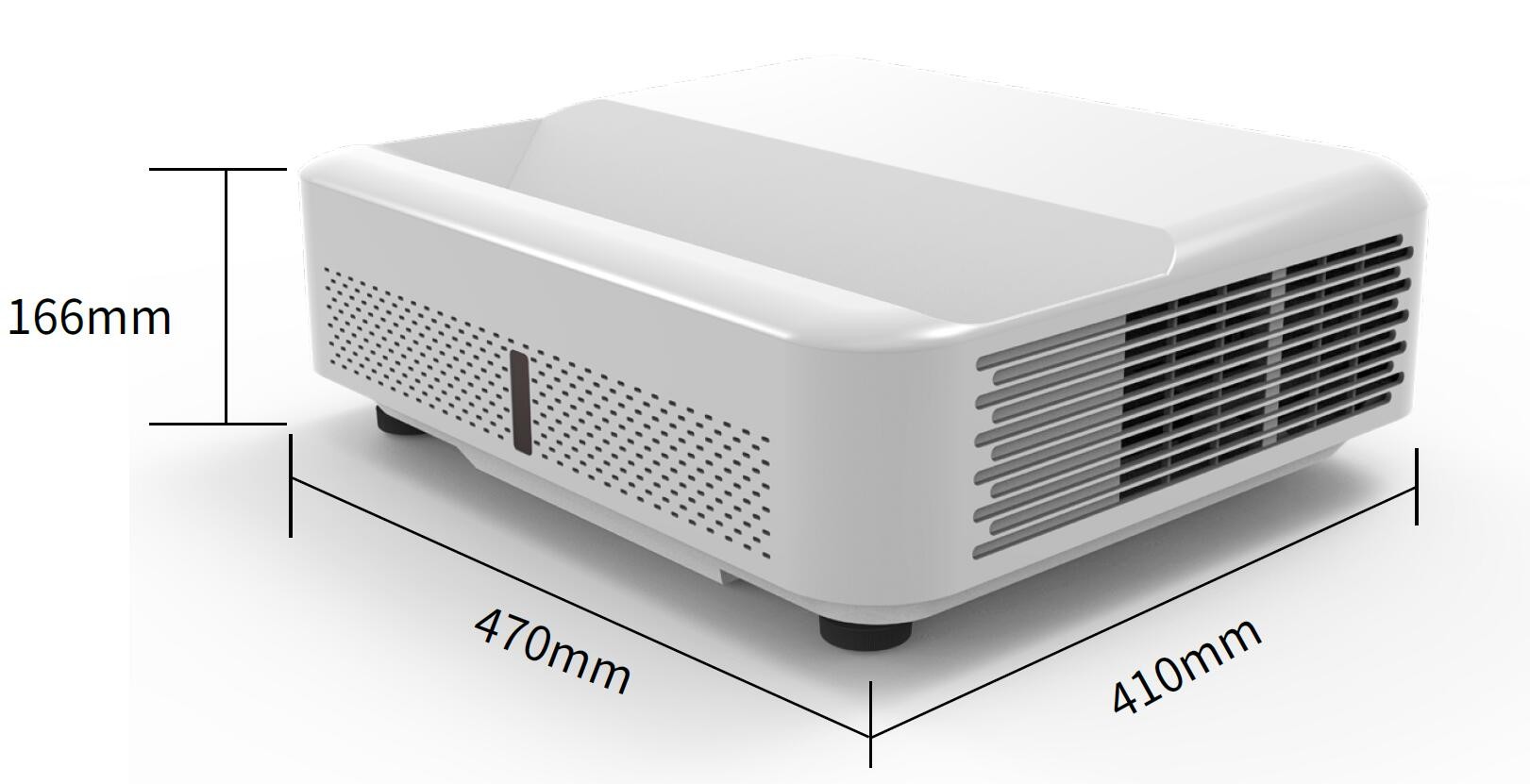 Custom Portable Ultra Short Throw Wuxga Laser Projector 3LCD Business 4200lm