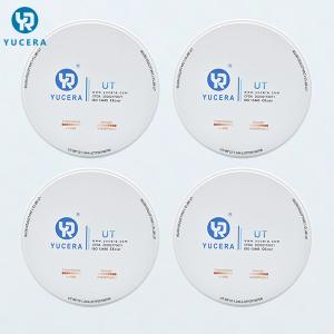 China YUCERA 49% Translucent White 98x16mm Dental Zirconia Blank wholesale