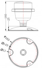 Anti Collision FAA DC12V DC48V LED Aviation Light for Building