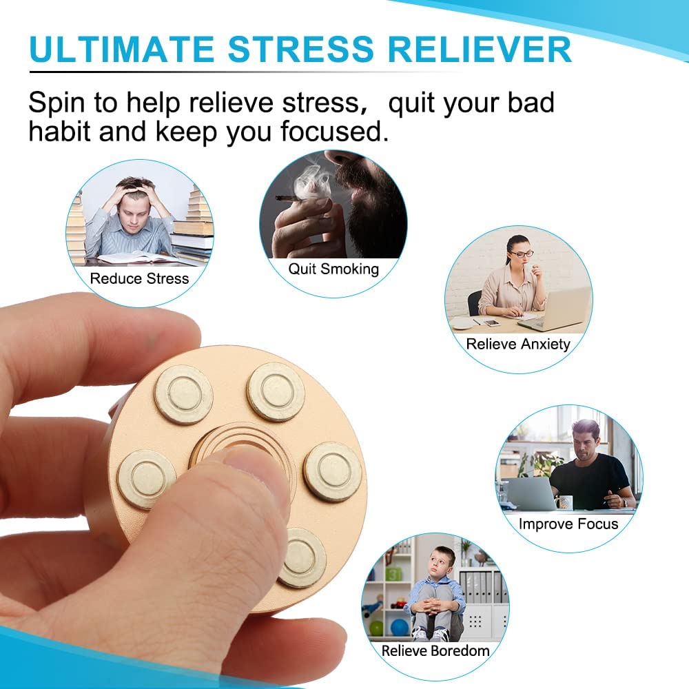Experience the Benefits of Pressure Relief with the Aluminum Copper Fidget Spinner Toy
